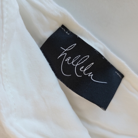 White 100% Textured Striped Cotton Sleeveless Romper Size L EUC - Picture 5 of 14